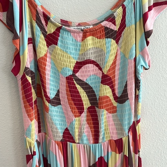 Torrid Super Soft Knit Off-Shoulder Dress | Tropical Boho Vibes | Size 1X - Picture 5 of 8